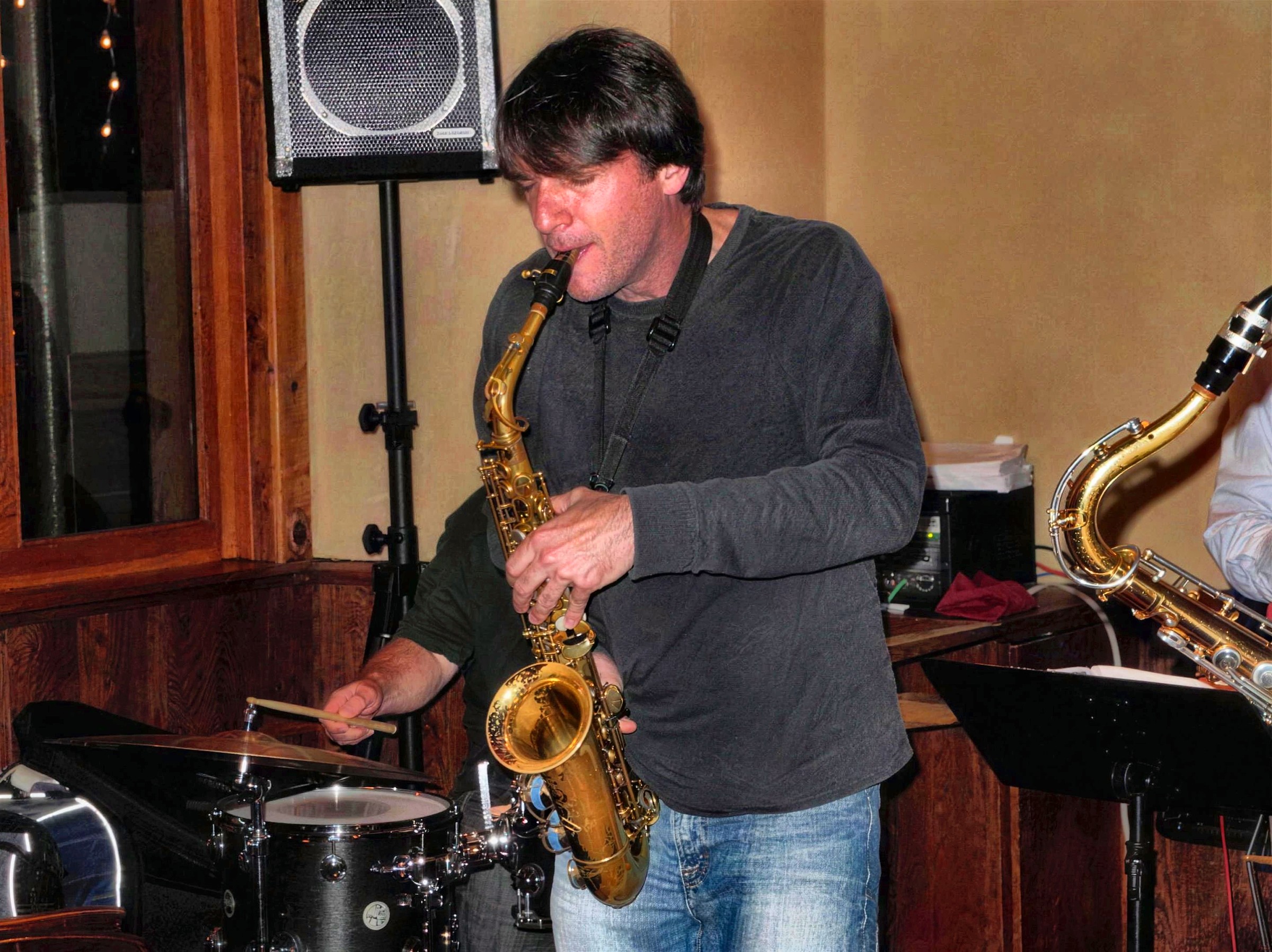 Dan soloing at full cry