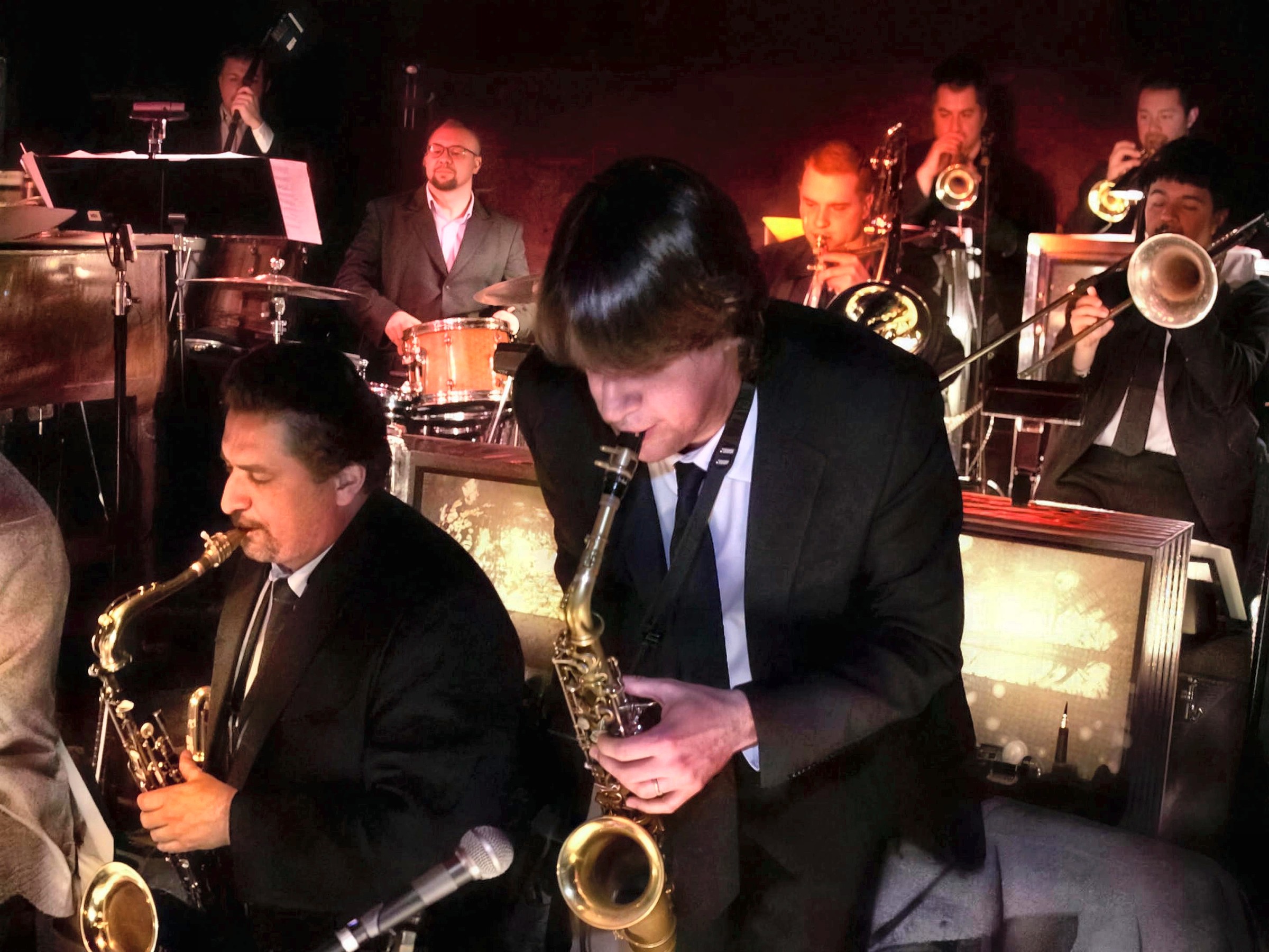 Fil Lorenz Orchestra on stage